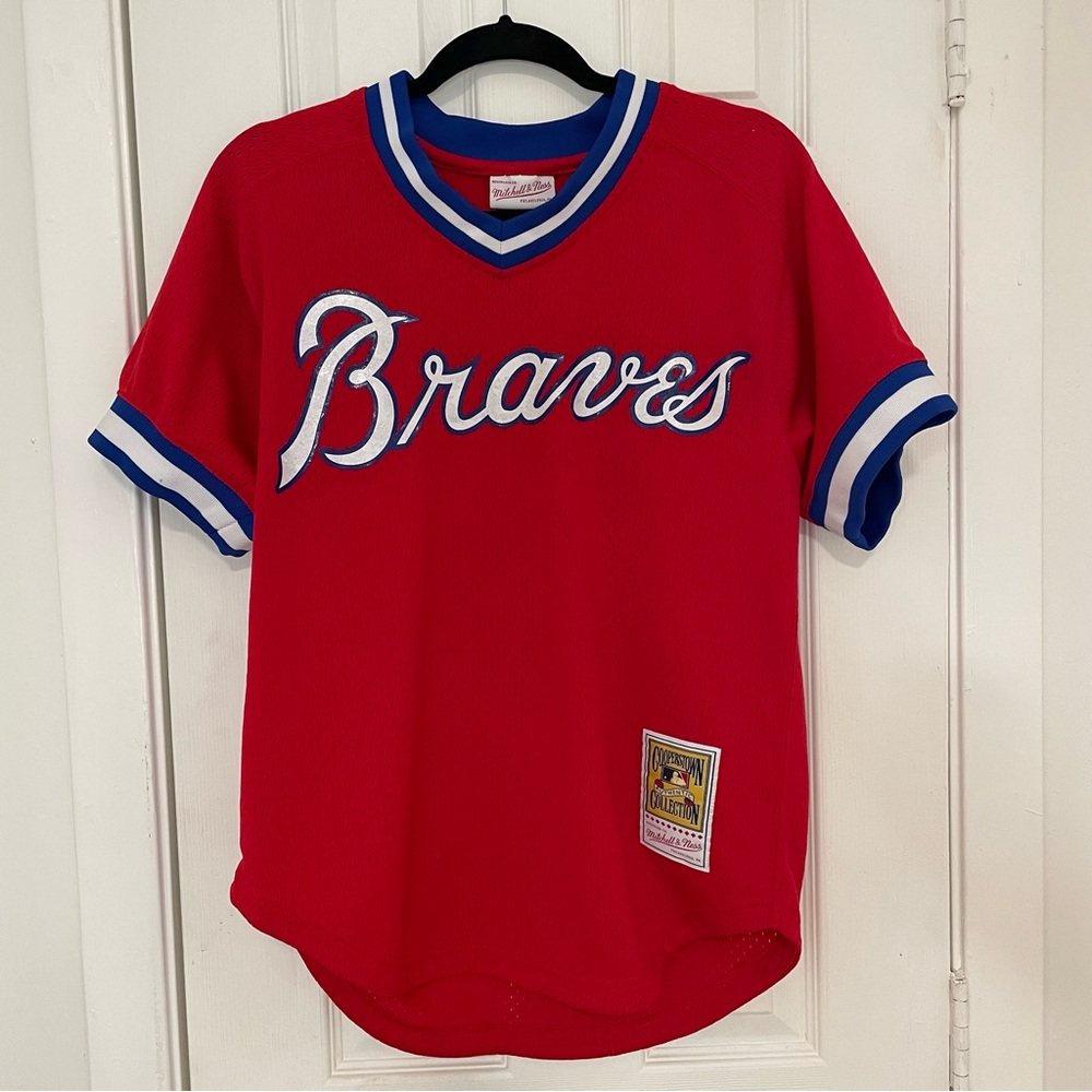 Mitchell & Ness Red Braves Dale Murphey Jersey